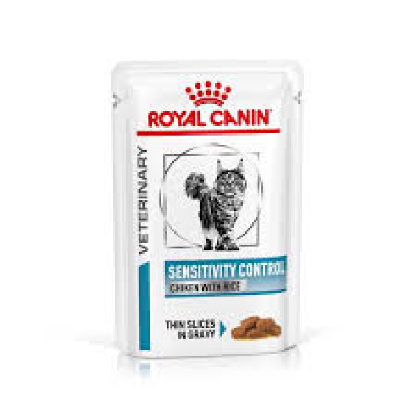 Royal Canin Feline Sensitivity Control Chicken and Rice Pouch貓隻敏感處方濕糧(雞肉和米飯)貓糧袋裝 85g X12包